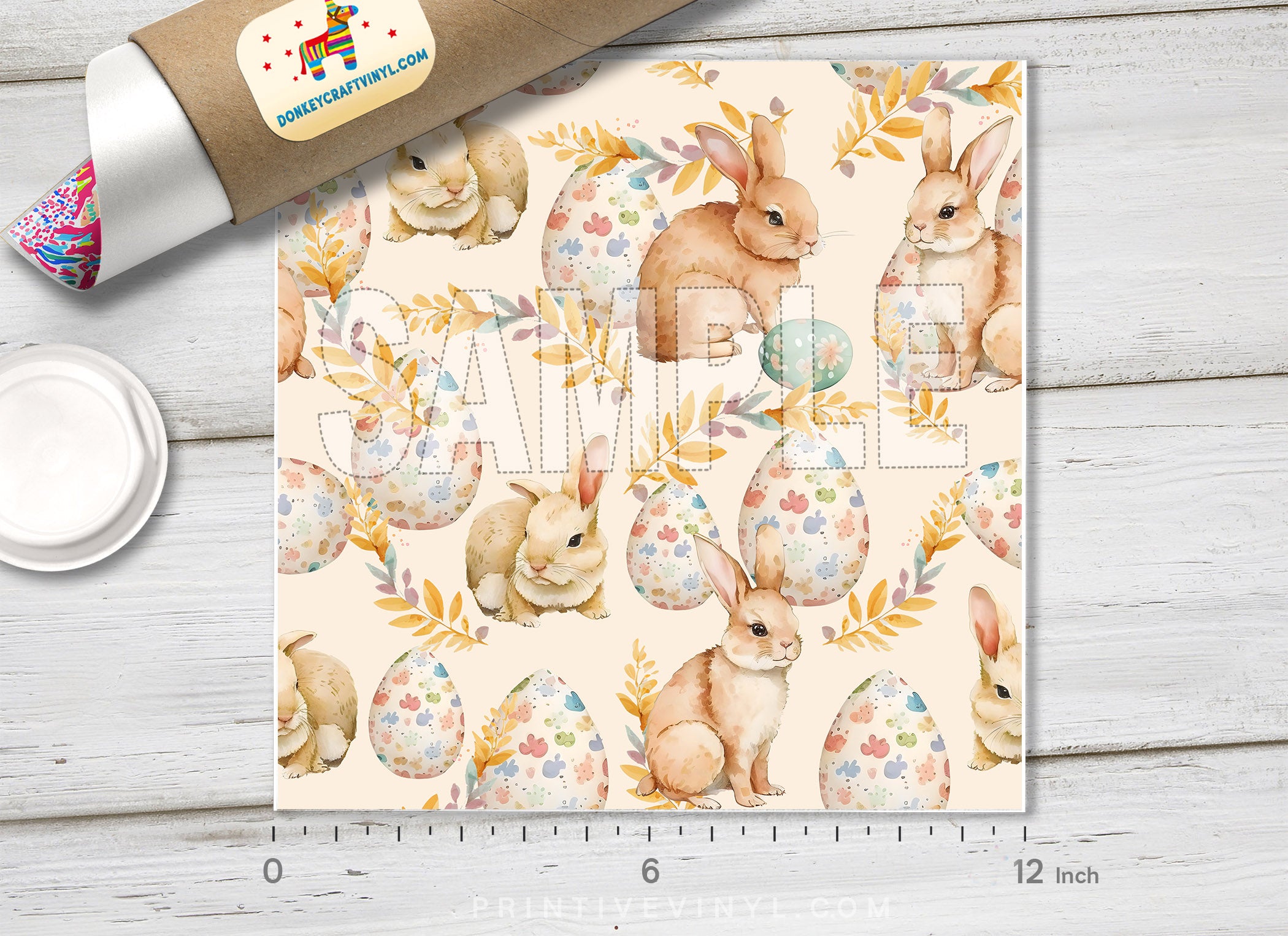 Easter Bunny & Eggs HTV 1657 - Donkey Craft Vinyl