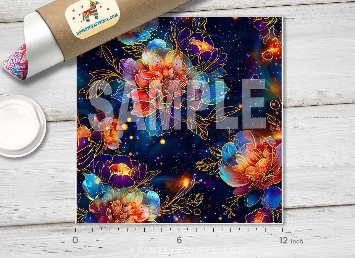 Cosmic Floral Adhesive Vinyl 1688