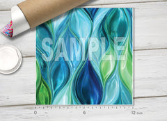Abstract Water Wavy Patterned HTV 1727