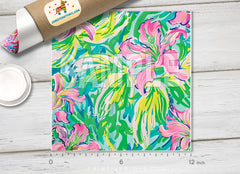 Lilly Inspired Floral Patterned HTV L150