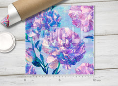 Purple Watercolor Flora HTV 1732