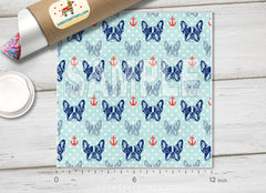 Nautical French Bulldog & Anchor HTV-1479 - Donkey Craft Vinyl