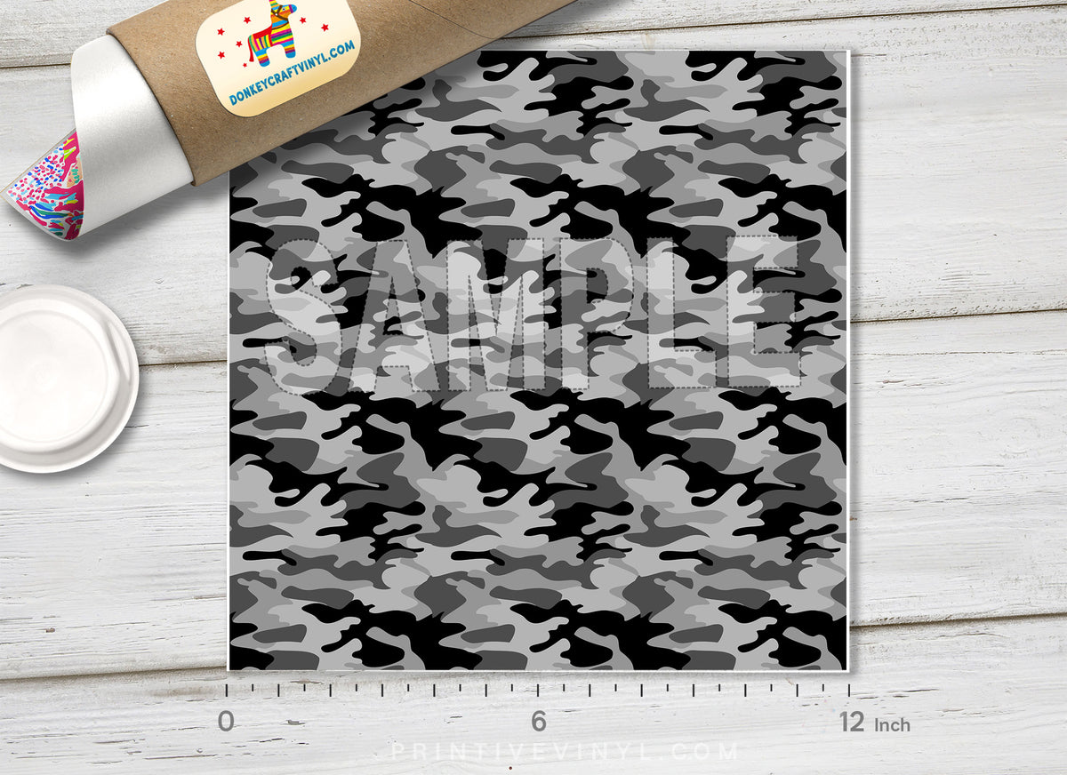 Colored Camouflage Pattern Adhesive Vinyl 663