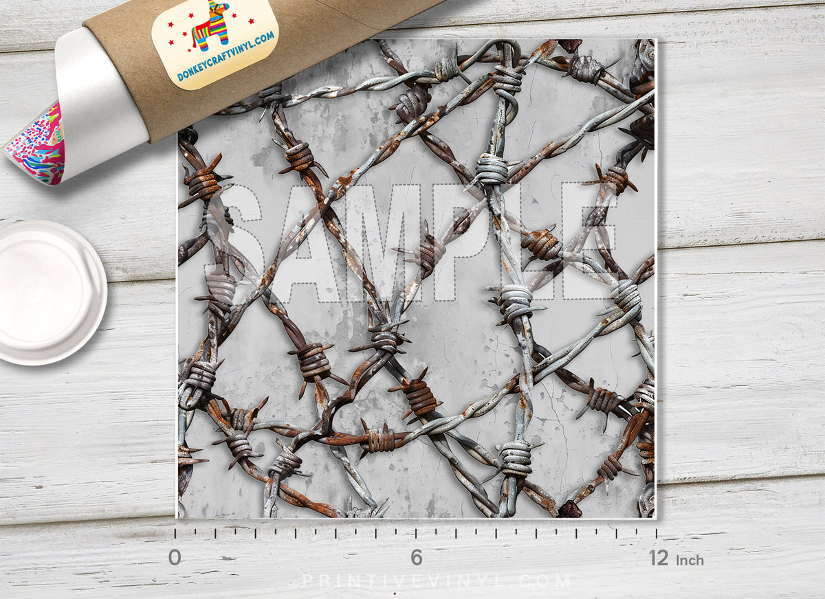 Barbed Wire Pattern HTV 1678