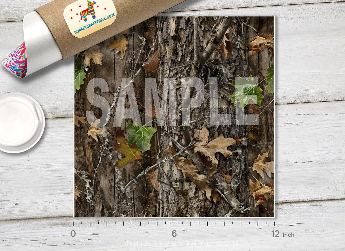 Woodland Camo Adhesive Vinyl 1693