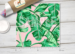 Tropical Banana Leaf Adhesive Vinyl 1679
