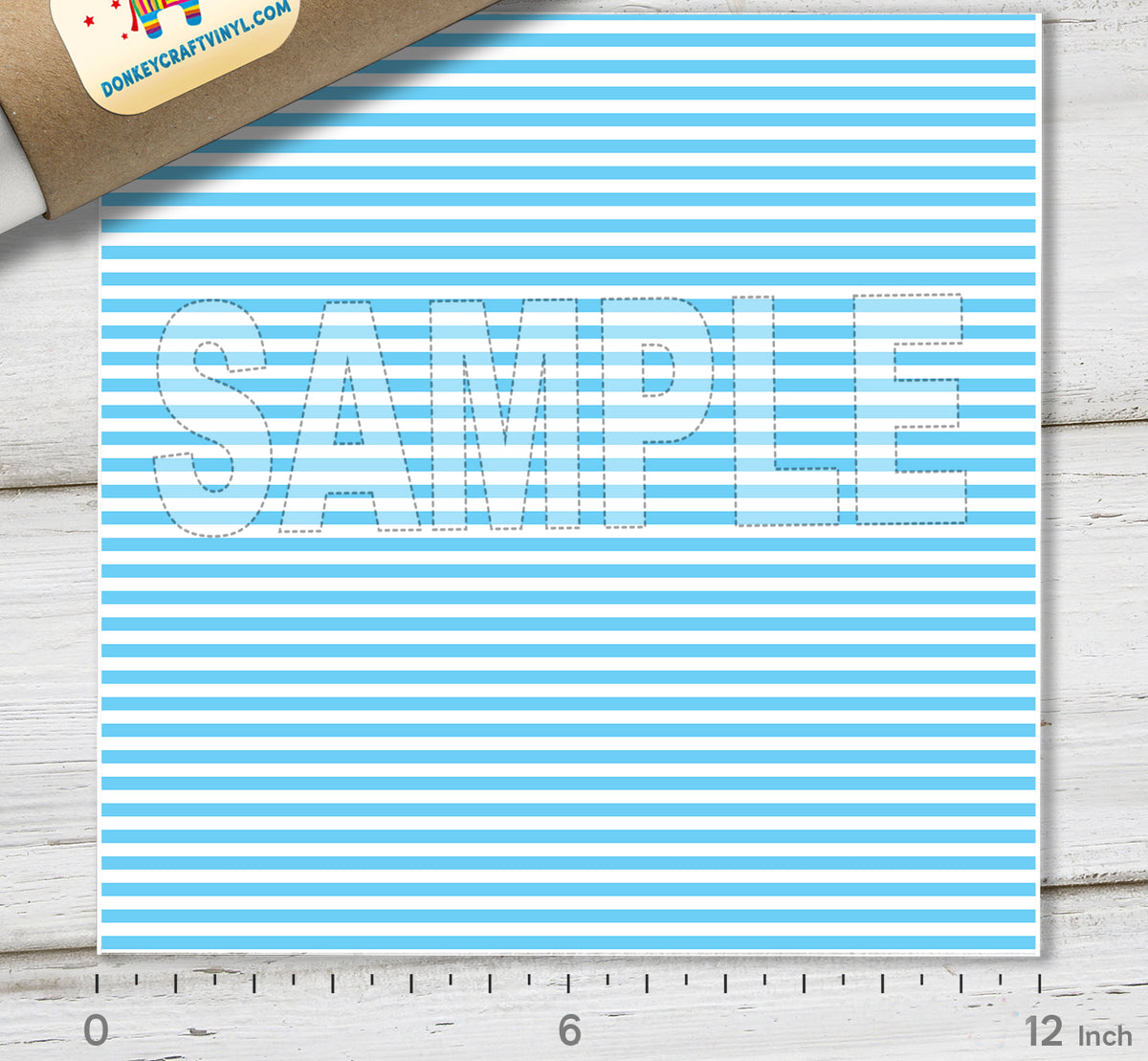 Pastel Vertical Stripe Adhesive Vinyl 1580