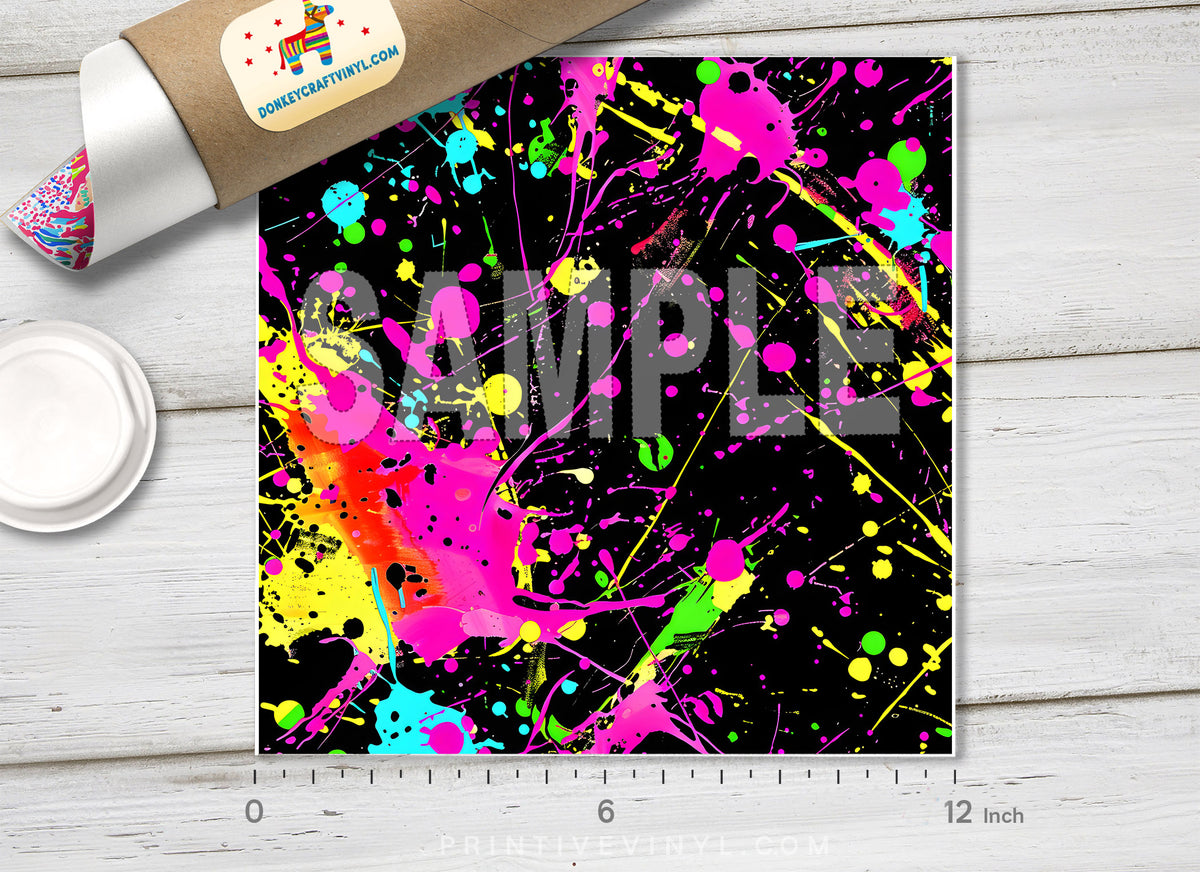 Paint Splatter Pattern HTV 1705