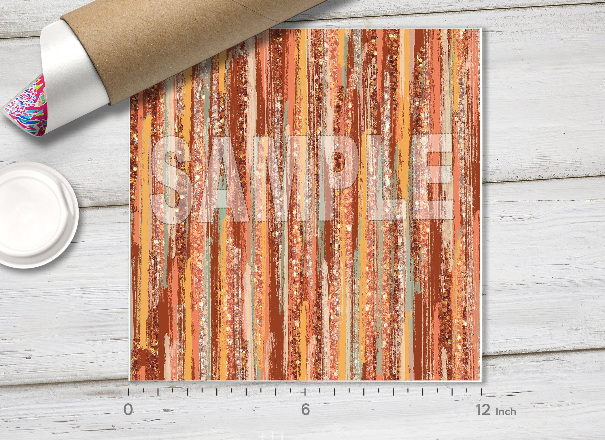 Abstract Boho Fall Brushstroke Adhesive Vinyl 1716
