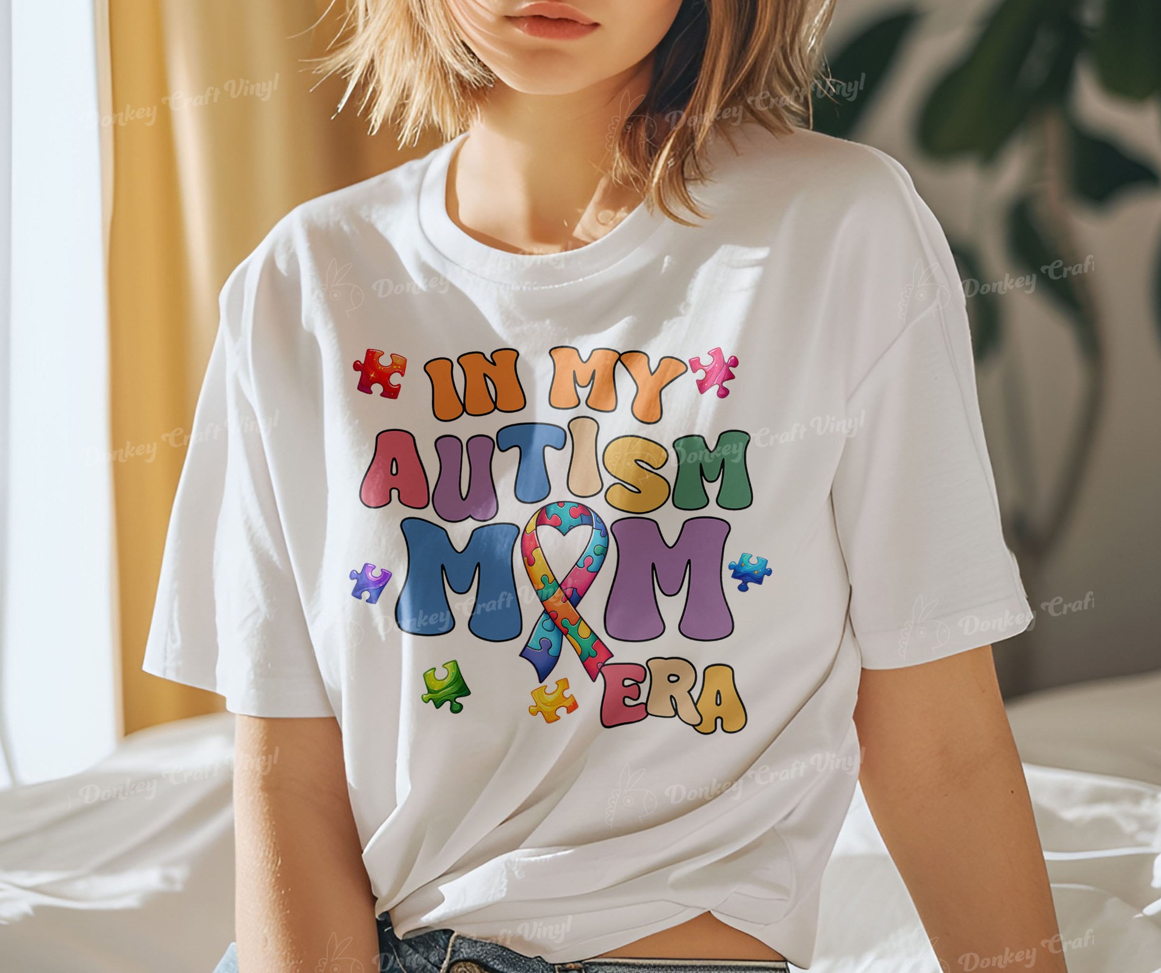 In My Veins Autism Mom DTF Transfer, Ready for Press Heat Press Transfers DTF326