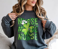 St. Patrick's Day Nurse Shamrock DTF Transfer, Ready to Press DTF670