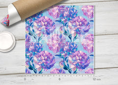 Purple Watercolor Floral Adhesive Vinyl 1732