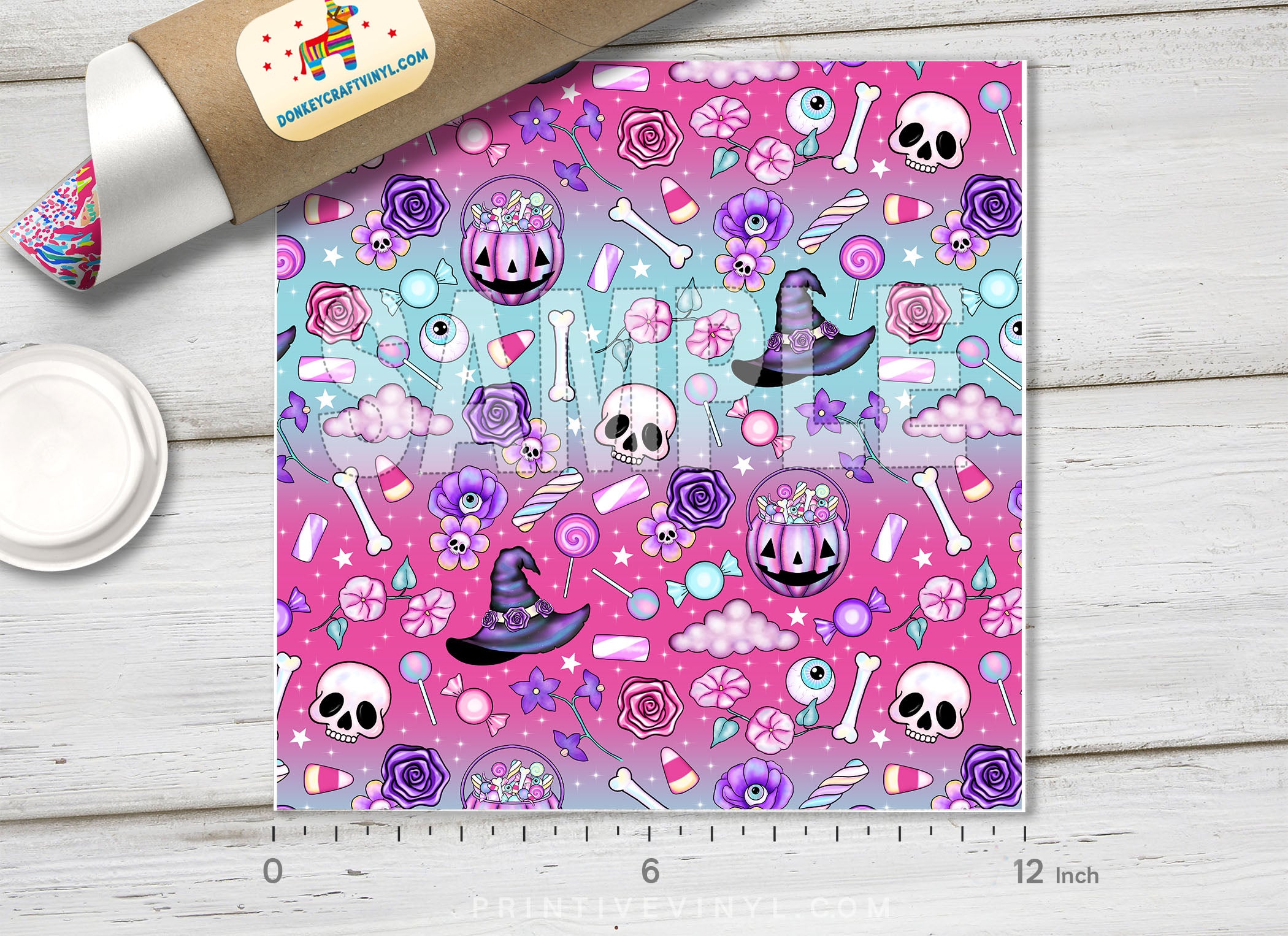 Pastel Halloween Spooky Adhesive Vinyl 1713