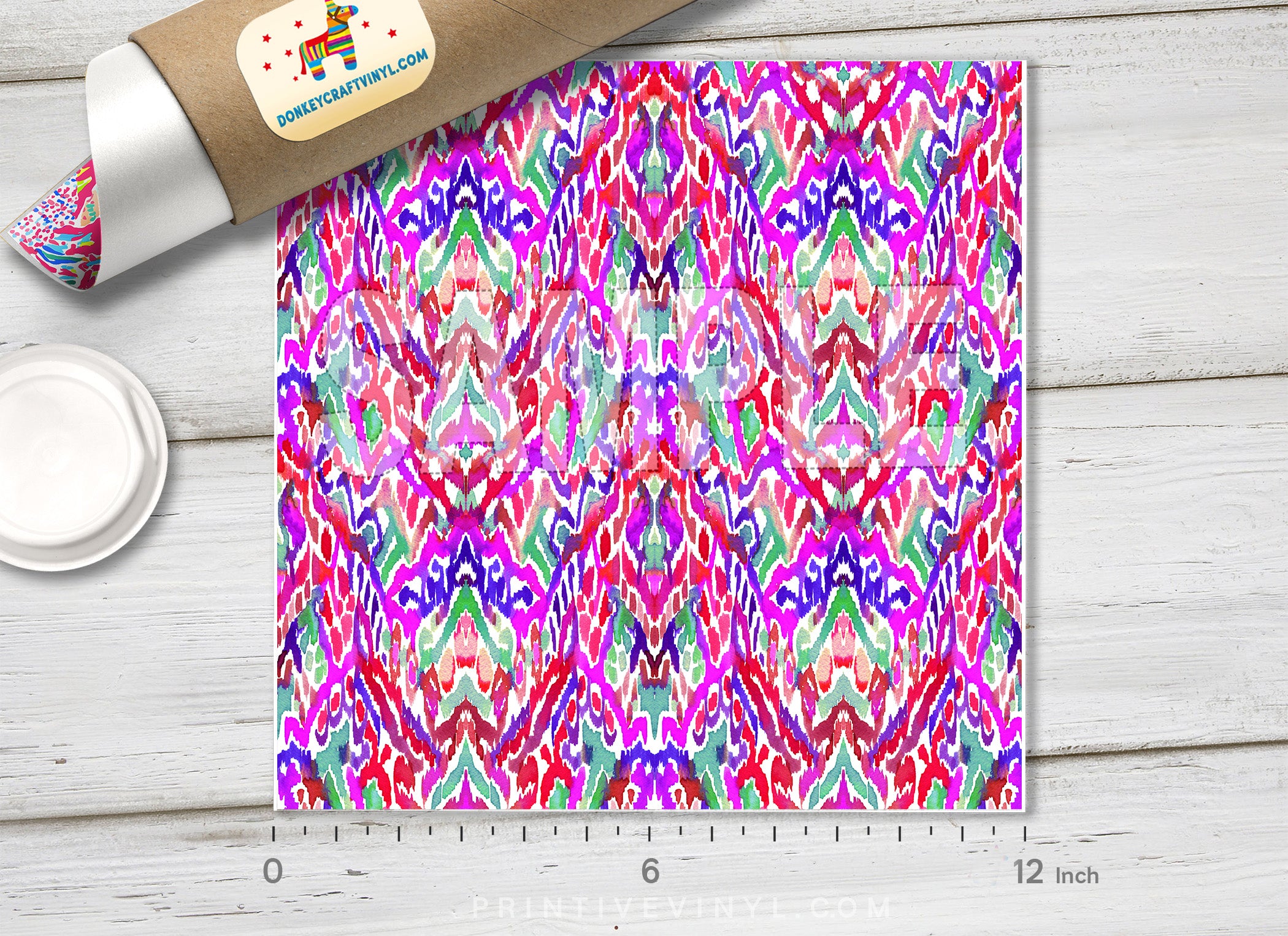 Ethnic Patterned Adhesive Vinyl 976