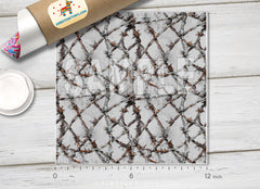 Barbed Wire Adhesive Vinyl 1678