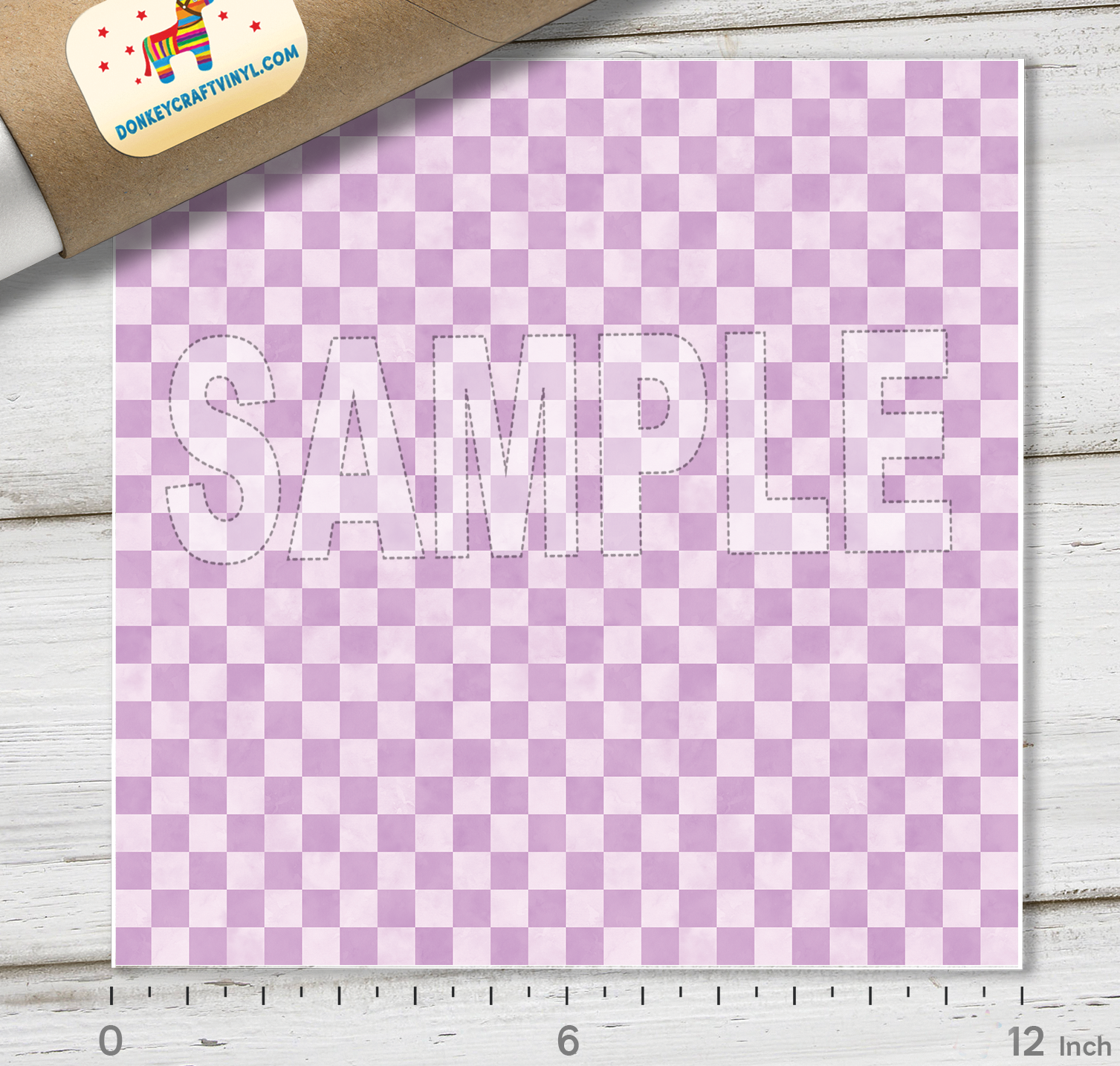 Checkerboard Patterned HTV 1582