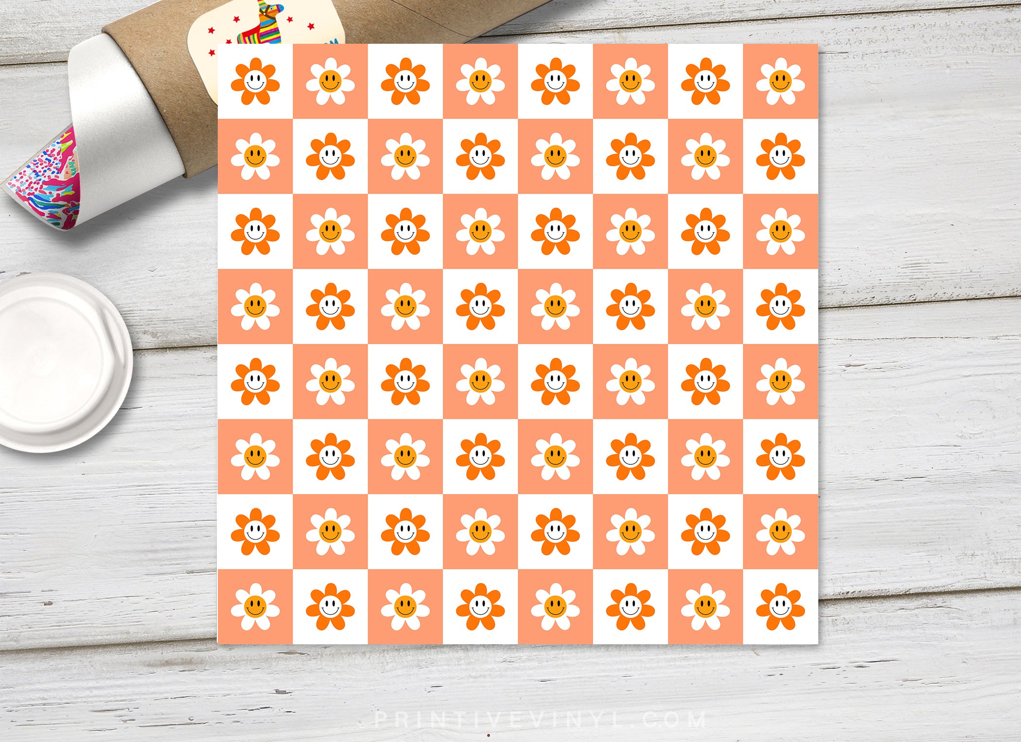 Abstract Patterned Adhesive Vinyl 1599