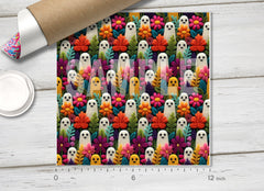 Floral Ghost Knitted Adhesive Vinyl 1724