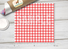 Pink Gingham Checkered HTV 1652 - Donkey Craft Vinyl