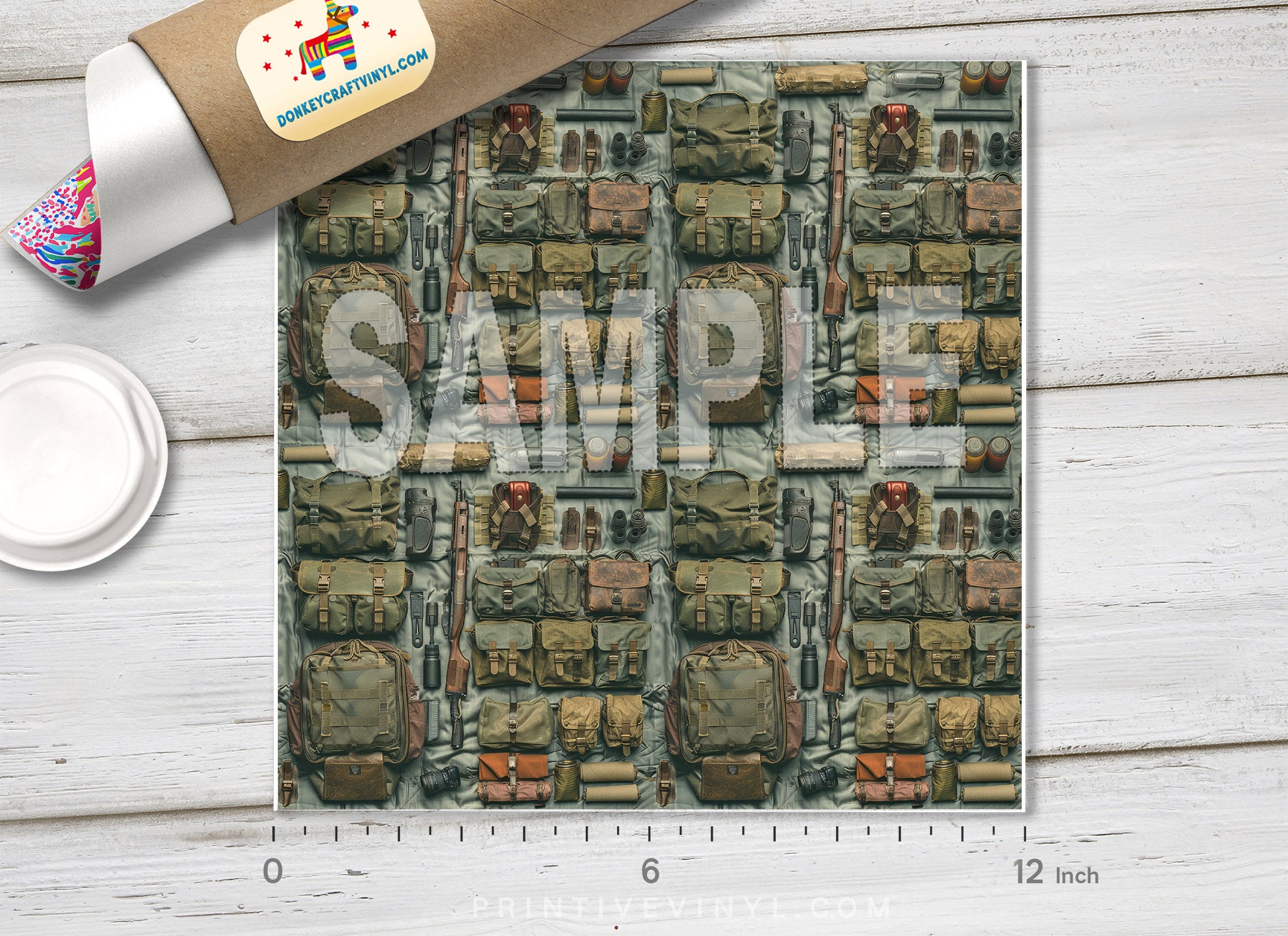 Tactical Gear and Rifle Adhesive Vinyl 1687