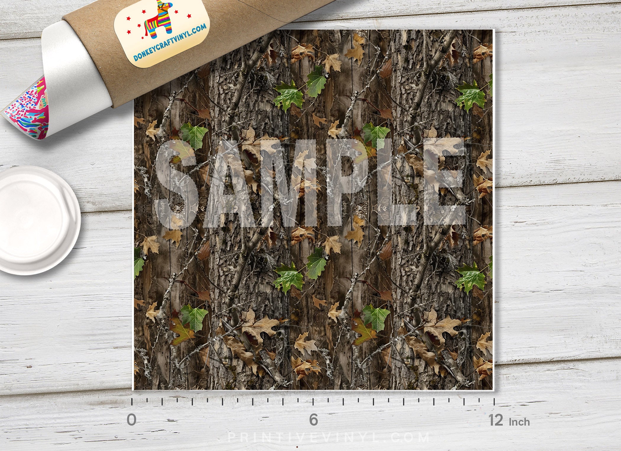 Woodland Camo Adhesive Vinyl 1693