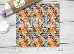 Vibrant Painted Floral HTV 1697