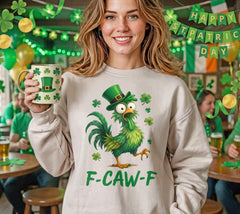 F-CAW-F Funny St. Patrick's Day Rooster DTF Transfer, Ready to Press DTF660
