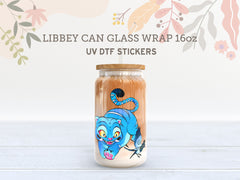 Kpop Demon Hunters Deroy  Libbey Glass Wrap | 16oz UV DTF Cup Sticker UV173