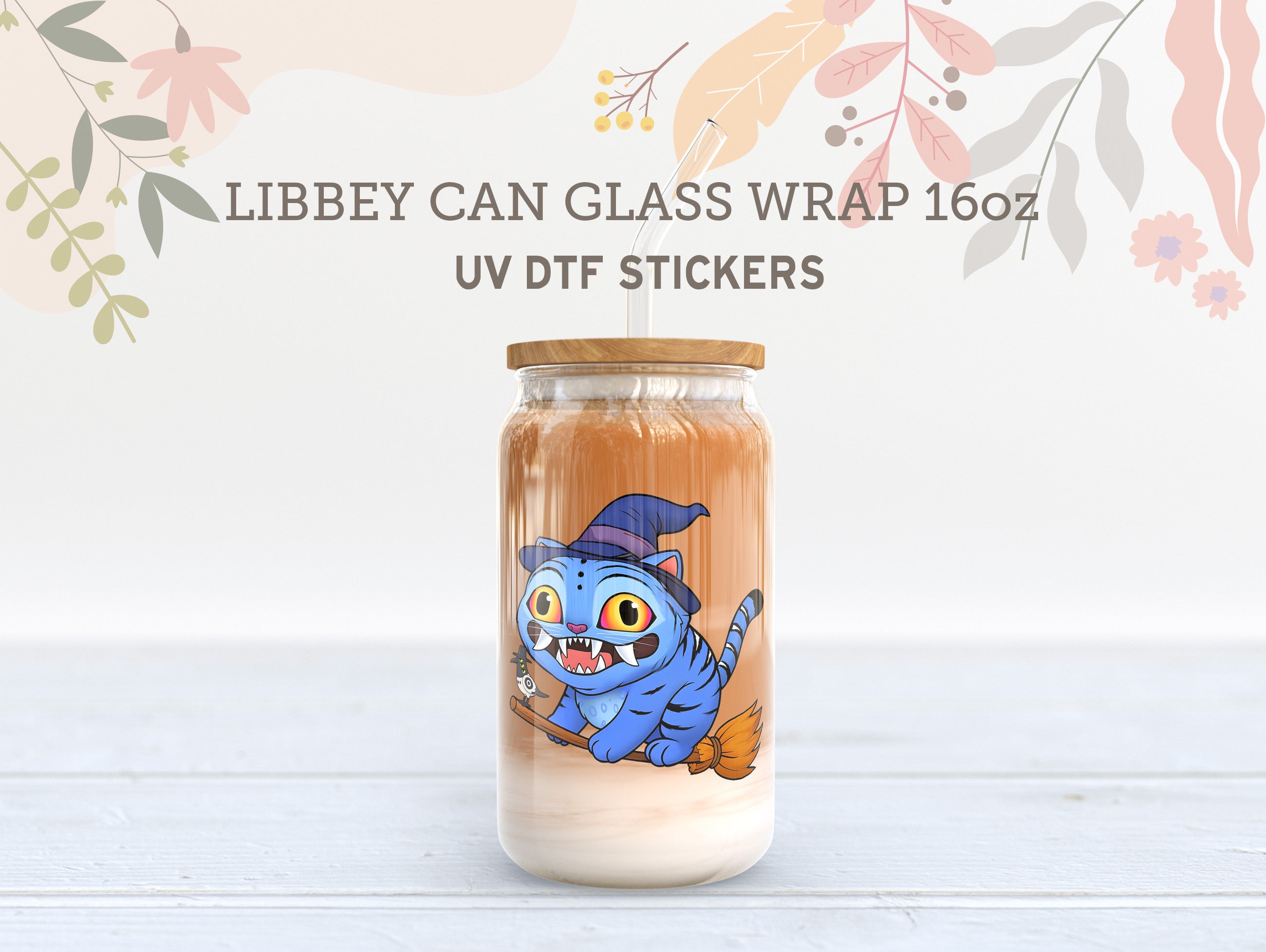 Saja Boys Kpop UV DTF Libbey Wrap | 16oz Glass Cup Sticker UV183