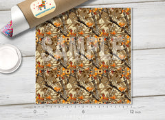 Woodland Camo Autumn Leaves HTV 1711