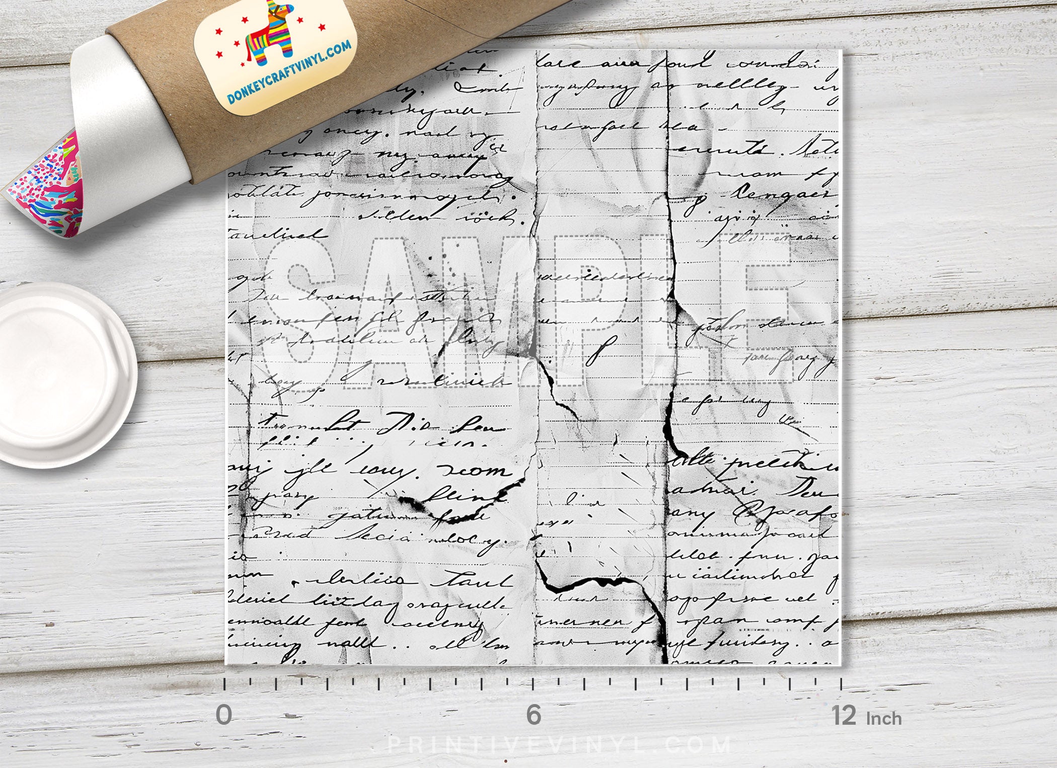 Vintage Handwritten Script HTV 1701