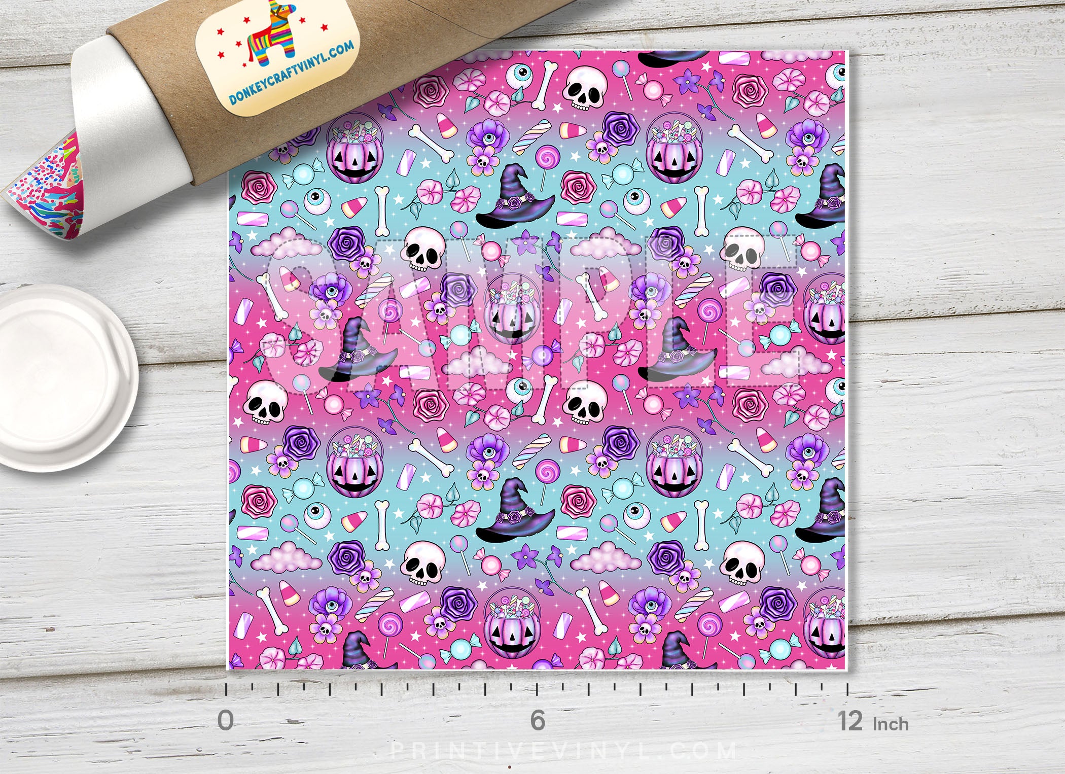 Pastel Halloween Spooky Adhesive Vinyl 1713