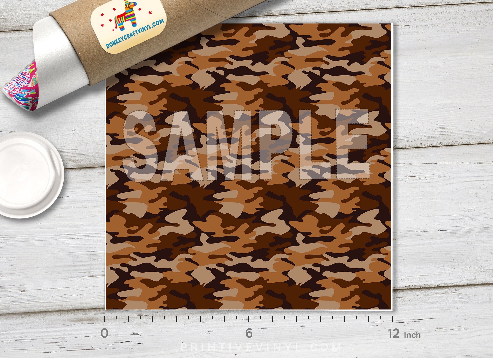 Colored Camouflage Pattern Adhesive Vinyl 663