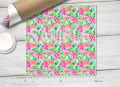 Lilly Inspired Pattern Adhesive Vinyl L156 - Donkey Craft Vinyl