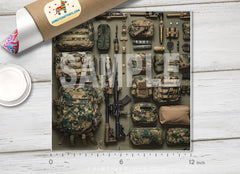 Tactical Gear and Rifle HTV 1687