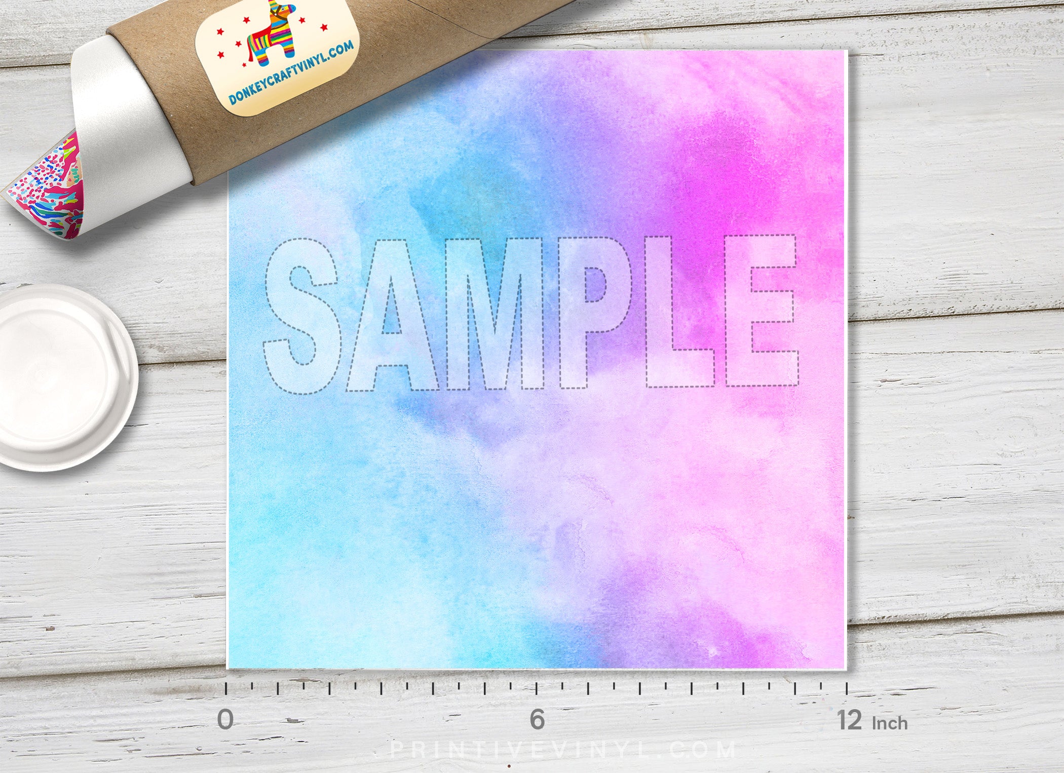 Watercolor Ombre Patterned Adhesive Vinyl 924