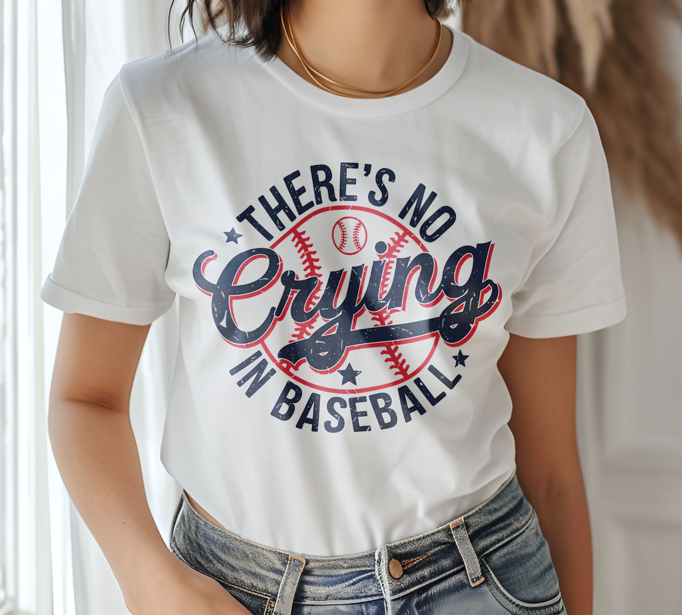 There's No Crying in Baseball DTF Transfer, Ready to Press DTF557