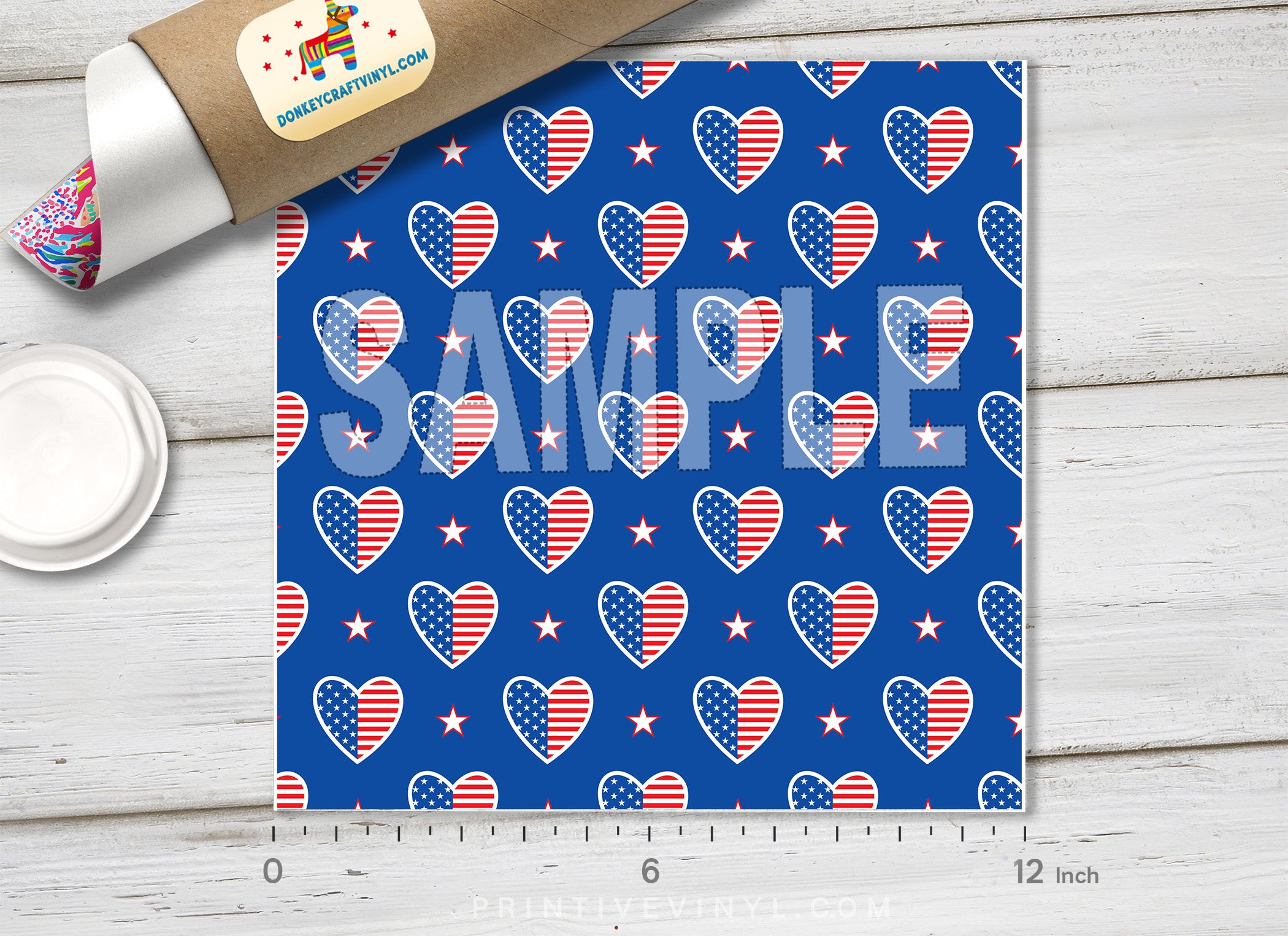 Independence Day Patterned Adhesive Vinyl 998