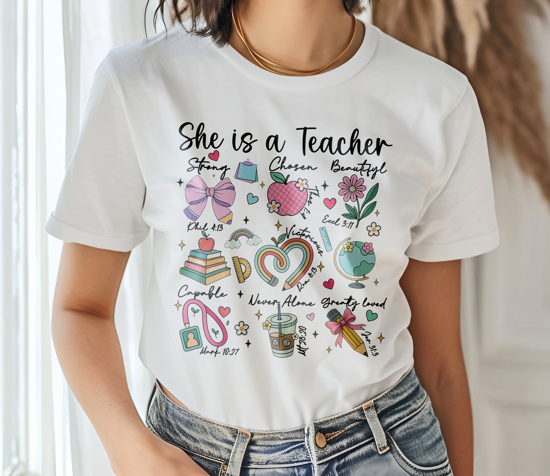 Back to School Teacher DTF Transfer, Ready to Press DTF576