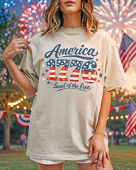 America 1776 Land of the Free DTF Transfer, Ready to Press DTF674