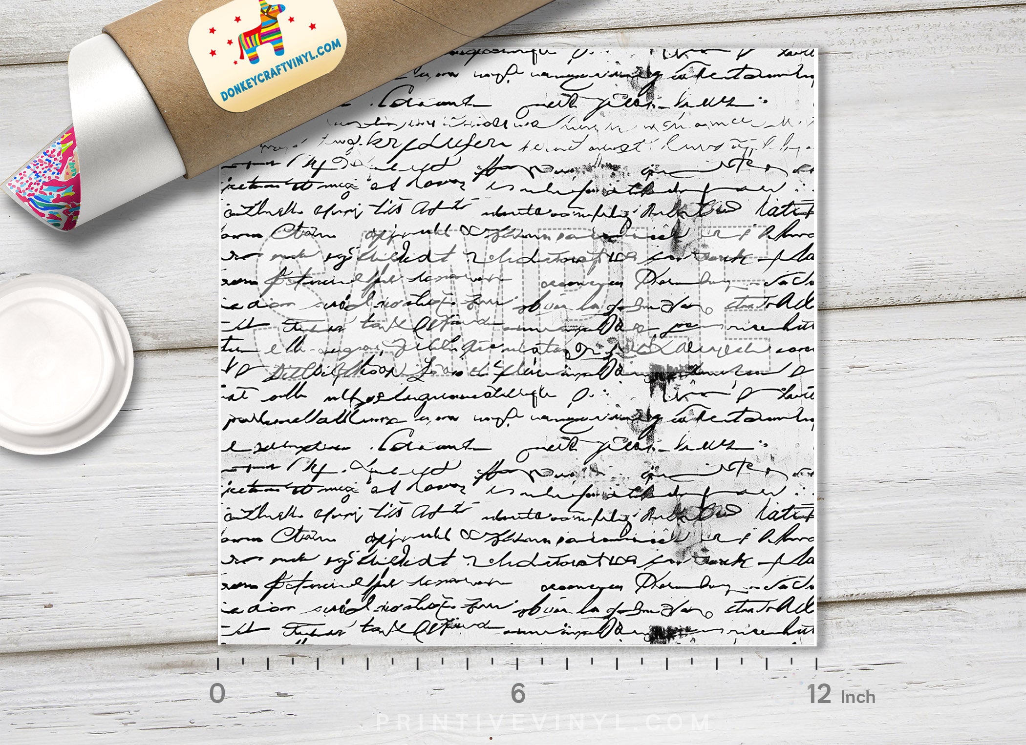 Vintage Handwritten Script HTV 1701