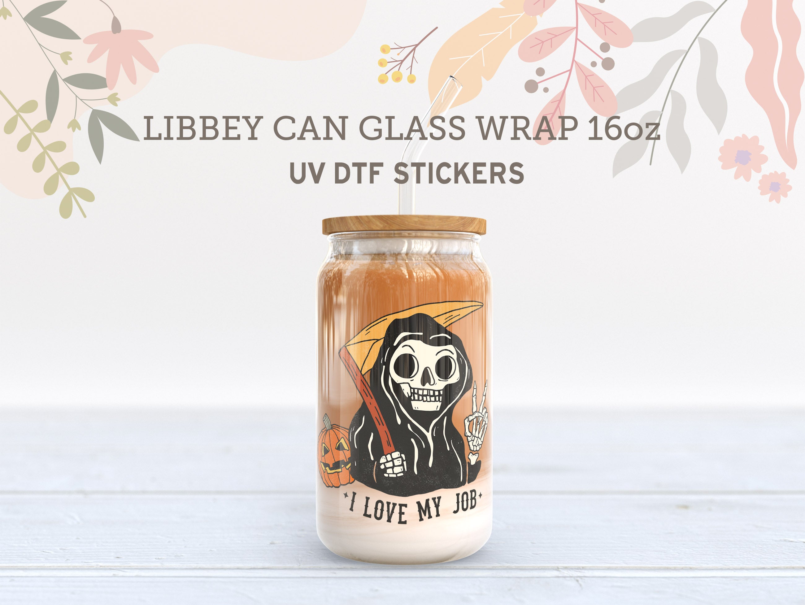 Skeleton Halloween UV DTF, Ready to Transfer, UV DTF Sticker UV012