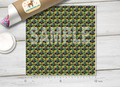 Zombie Monster Truck and Skulls Adhesive Vinyl 1656 - Donkey Craft Vinyl