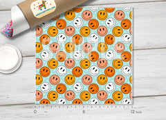 Groovy Smiley Face HTV 1593