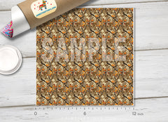 Woodland Camo Autumn Leaves HTV 1711