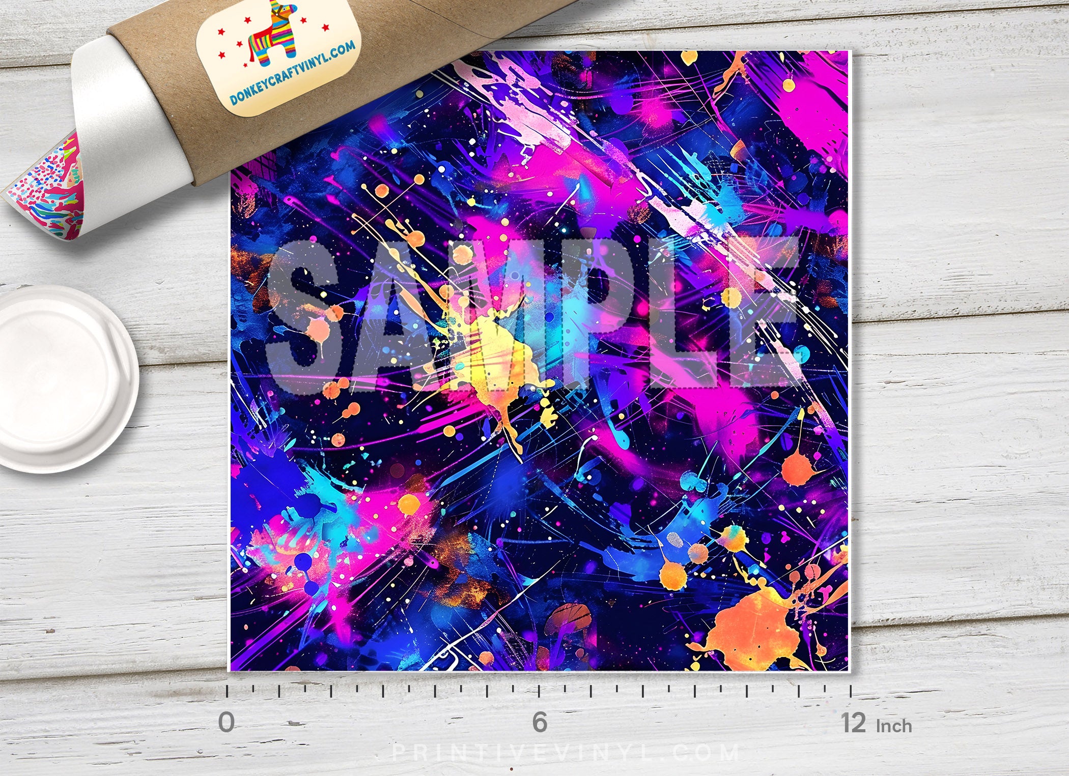 Pink Paw Print Adhesive Vinyl 1705