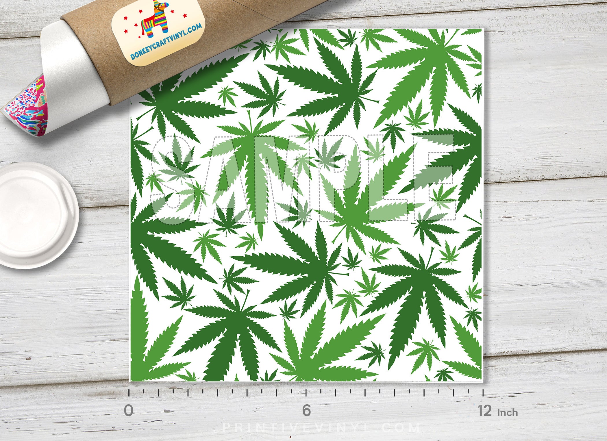 Cannabis Patterned HTV 954