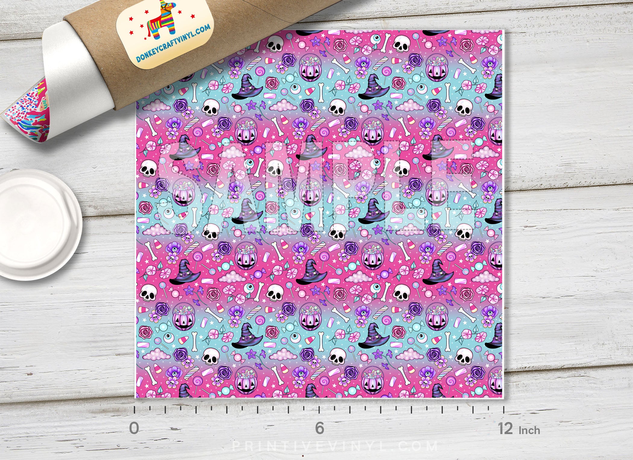 Pastel Halloween Spooky Adhesive Vinyl 1713