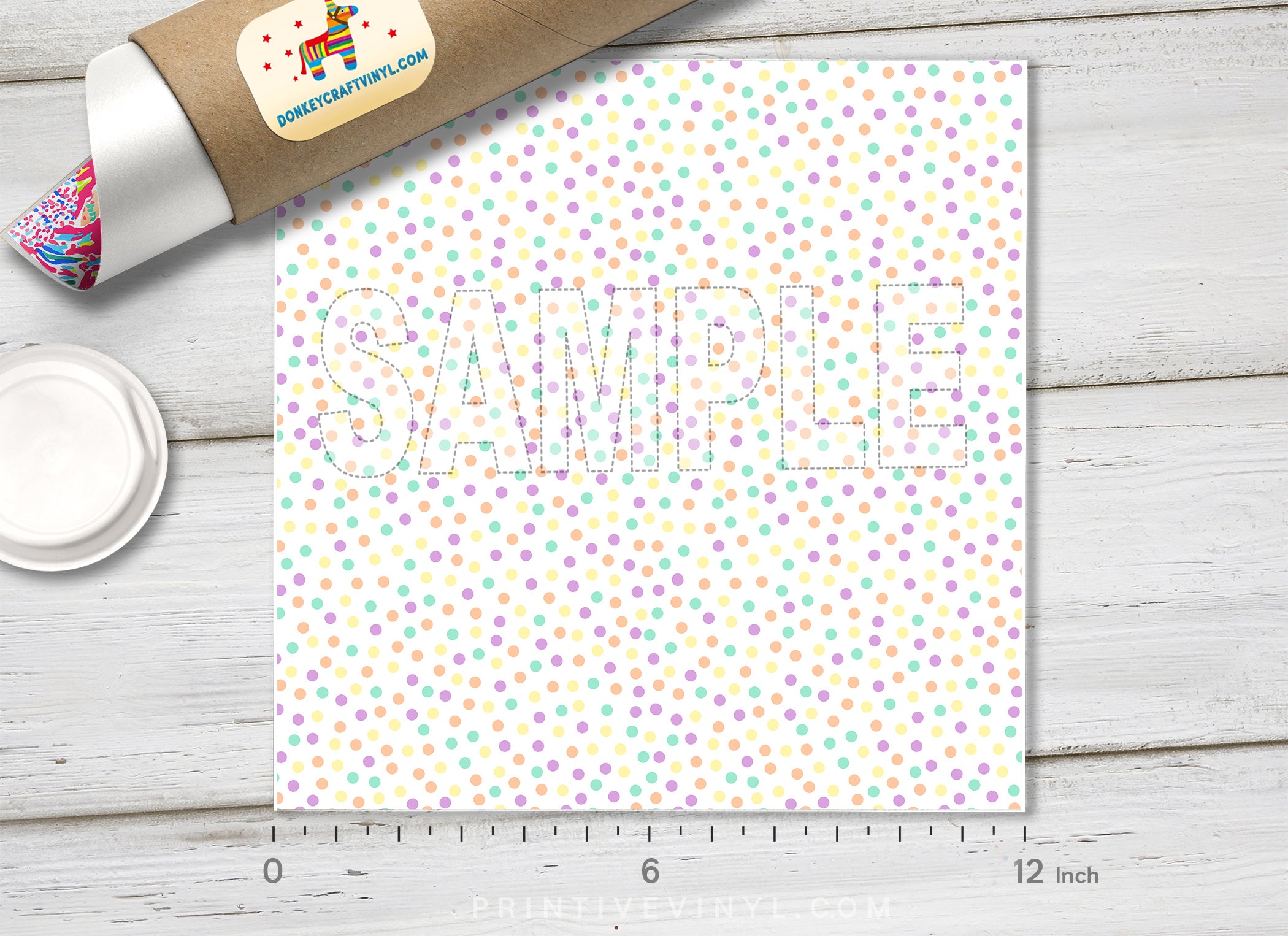 Confetti Polka Dot Adhesive Vinyl 1617