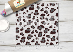 Grey Leopard Print Adhesive Vinyl 1450-2 - Donkey Craft Vinyl